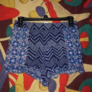 Chevron print shorts